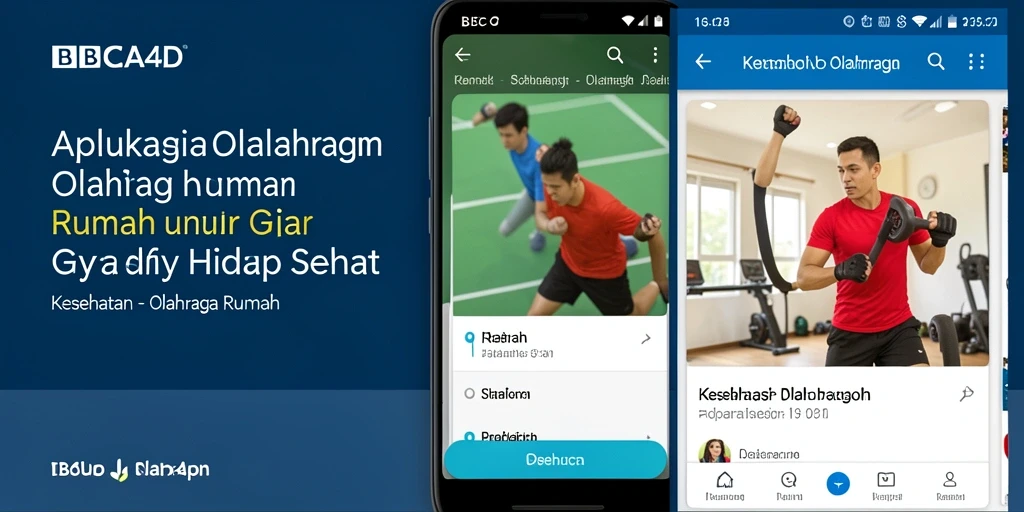 Antarmuka pengguna BBCA4D yang intuitif untuk olahraga rumah.