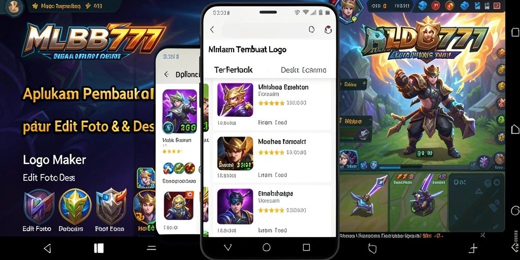 Antarmuka MLBB777 yang user-friendly untuk desain logo yang kreatif.