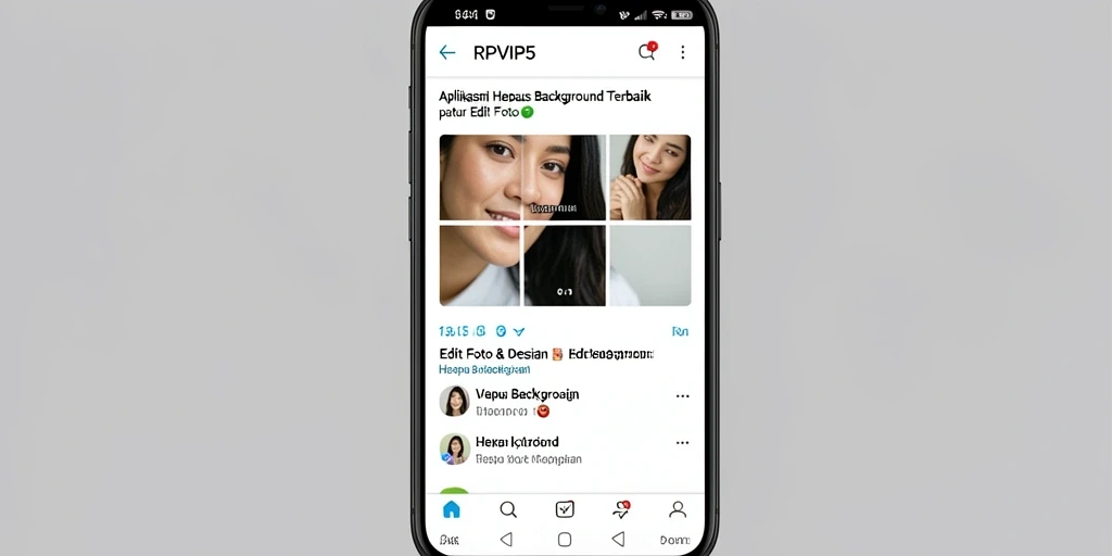 Antarmuka RPVIP5 yang intuitif untuk penghapusan background.
