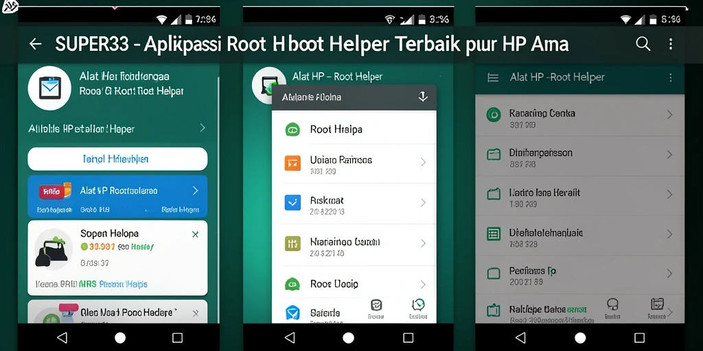 Tampilan antarmuka aplikasi SUPER33 yang intuitif dan fungsional.